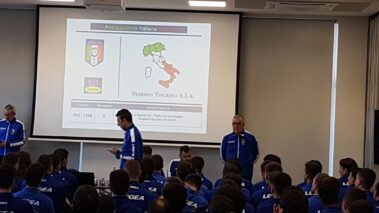 Il Presidente Dobosz durante il raduno