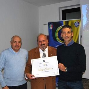 Carbonari e Dobosz premiano Gasbarri