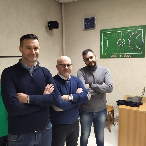 La commissione di esame con Mascherano, Lombardi e Partruini