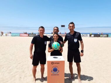 Gli arbitri in campo