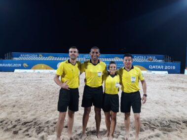 Gli arbitri in campo