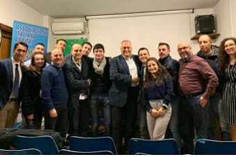 Galante con l'OT Regionale Lombardi e i ragazzi del c5