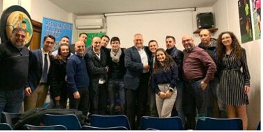 Galante con l'OT Regionale Lombardi e i ragazzi del c5