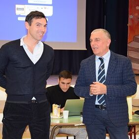 Sacchi con il Presidente Pressato