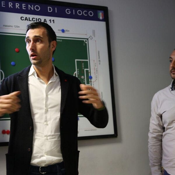 Maggioni durante il saluto