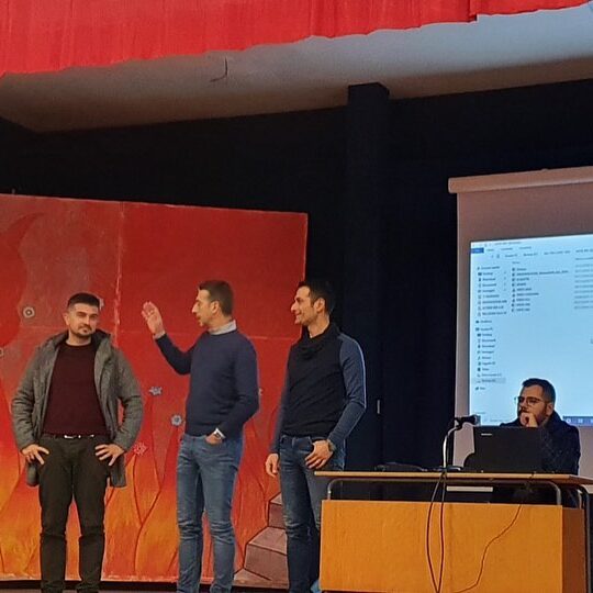 Dobosz con gli OT Stazi, Raparelli e Partuini