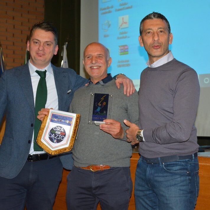 Gli omaggi con il Presidente Nasta