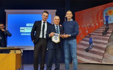 Grispigni e Dobosz con il Presidente Pressato