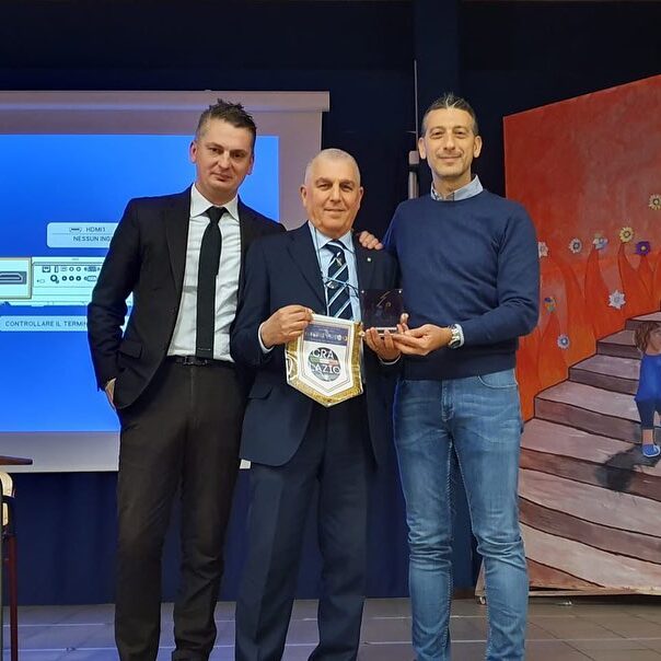 Grispigni e Dobosz con il Presidente Pressato