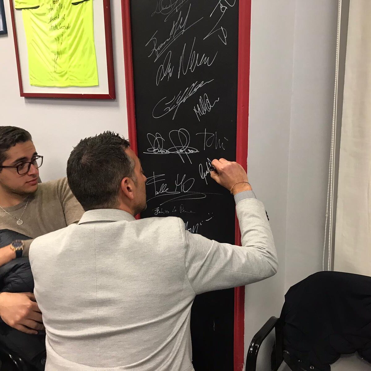 L'autografo del presidente