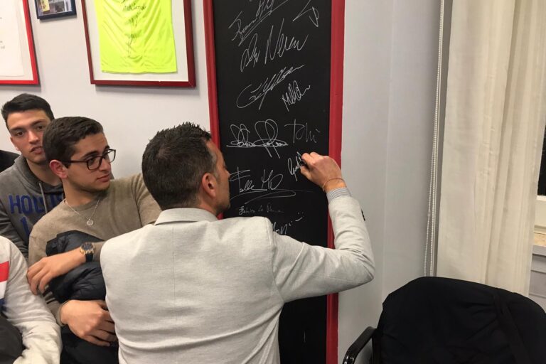 L'autografo del presidente